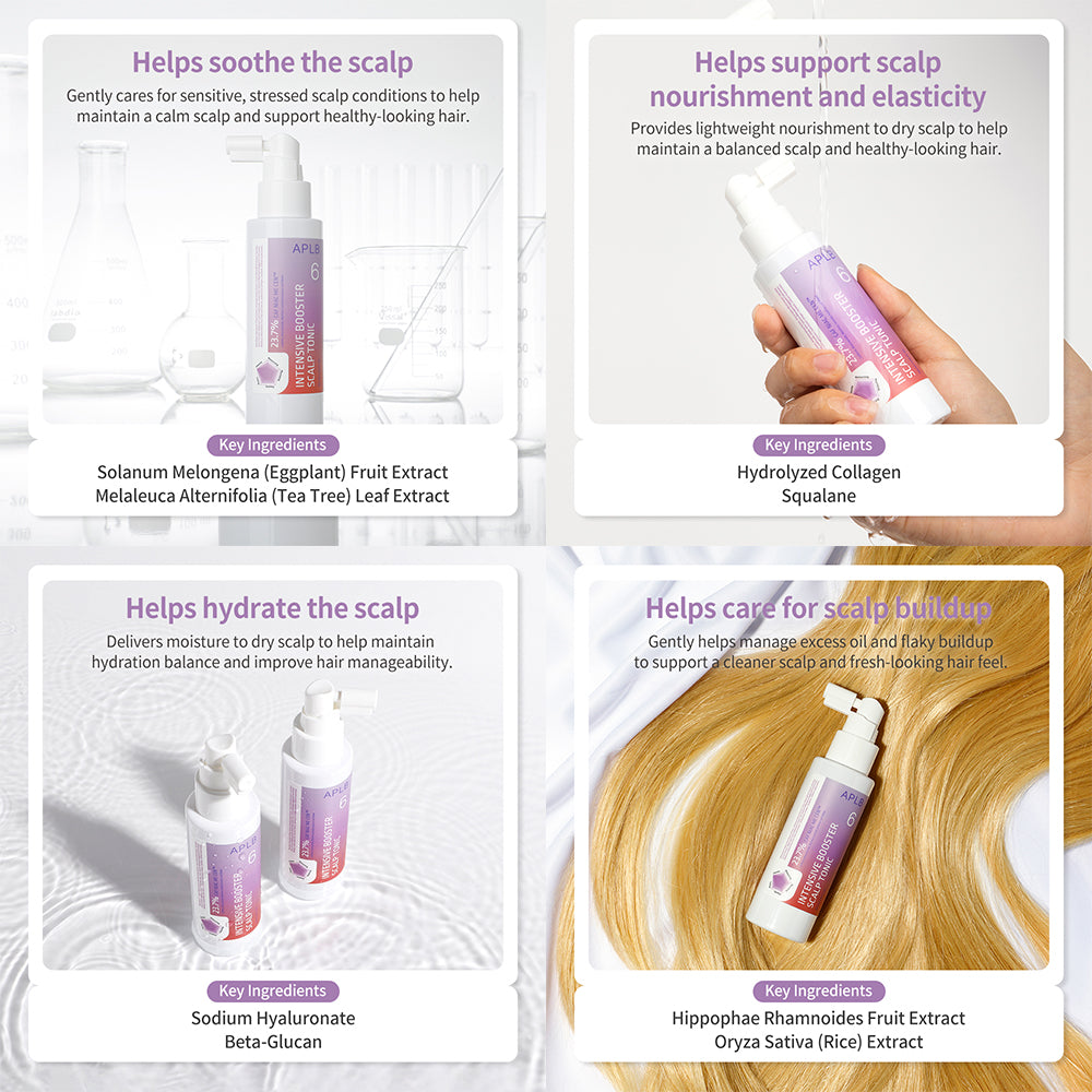 Intensive Booster Scalp Tonic – Ενδυναμωτική & Αναζωογονητική Λοσιόν Τριχωτού με Κερατίνη, Μετάξι & Centella