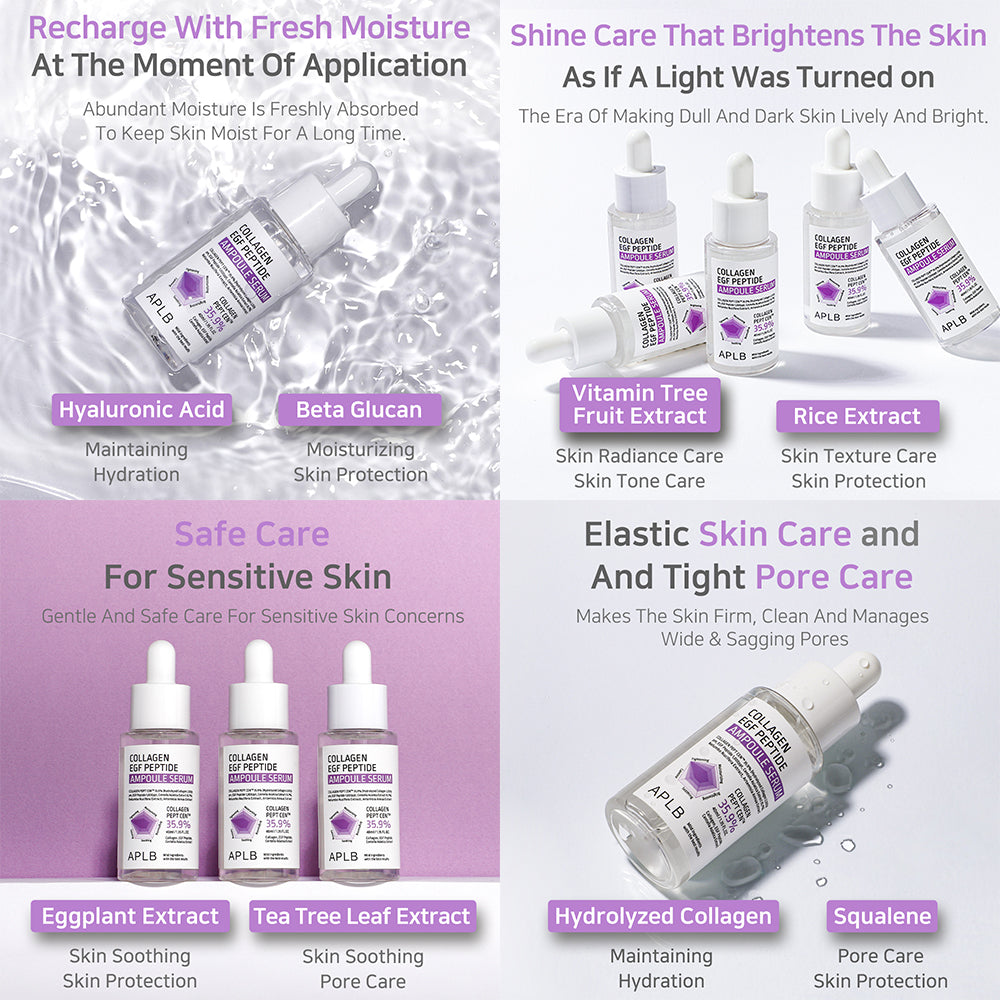 Collagen EGF Peptide Ampoule Serum – Ορός σύσφιξης & αναγέννησης με κολλαγόνο και πεπτίδια