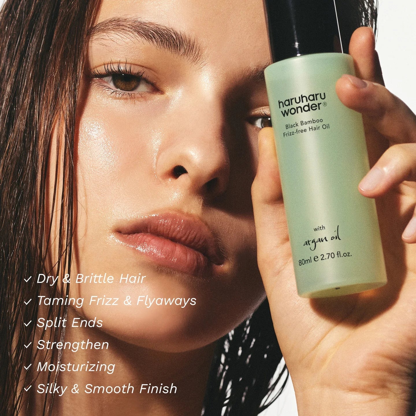 Black Bamboo Frizz-free Hair Oil - Λάδι Μαλλιών για Λάμψη & Έλεγχο του Φριζαρίσματος