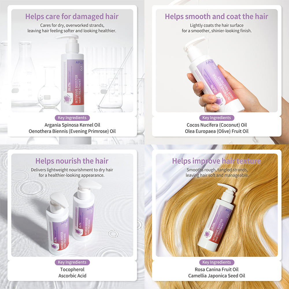 Intensive Booster Hair Treatment – Εντατική Θεραπεία Επανόρθωσης & Ενδυνάμωσης με Κερατίνη & Πρωτεΐνες Μεταξιού
