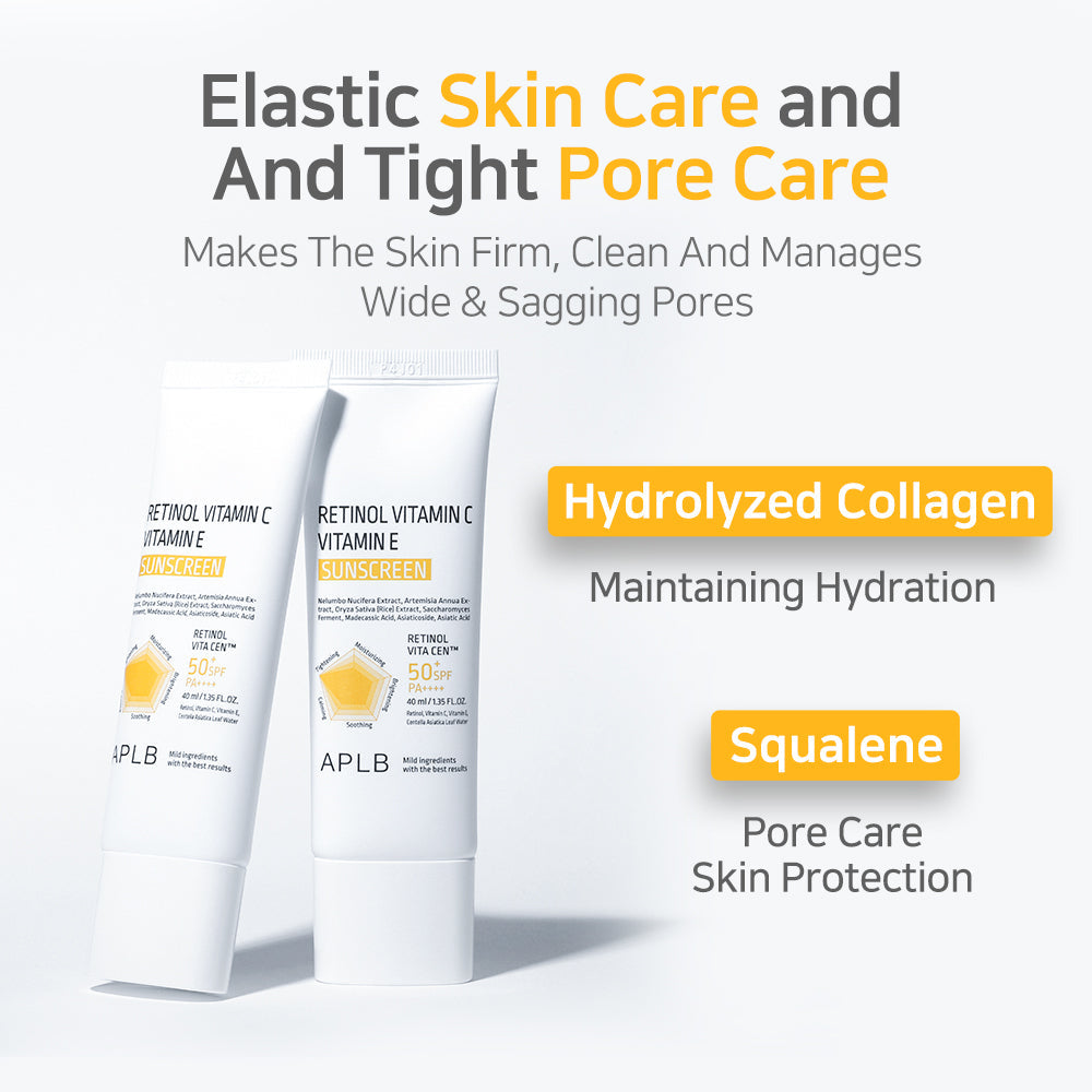Retinol Vitamin C Vitamin E Sunscreen SPF 50+ PA++++ - Αντηλιακή προστασία και αντιγήρανση σε ένα βήμα