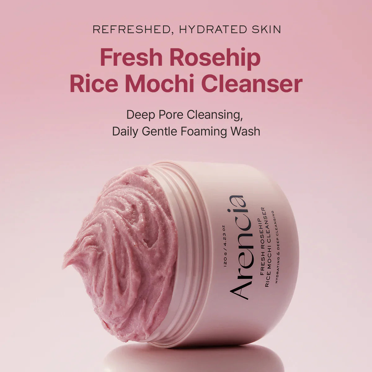 Fresh Rosehip Rice Mochi Cleanser - Ενυδατικό Καθαριστικό & Μάσκα 2 σε 1 με Rosehip, Ρύζι & Αμύγδαλο
