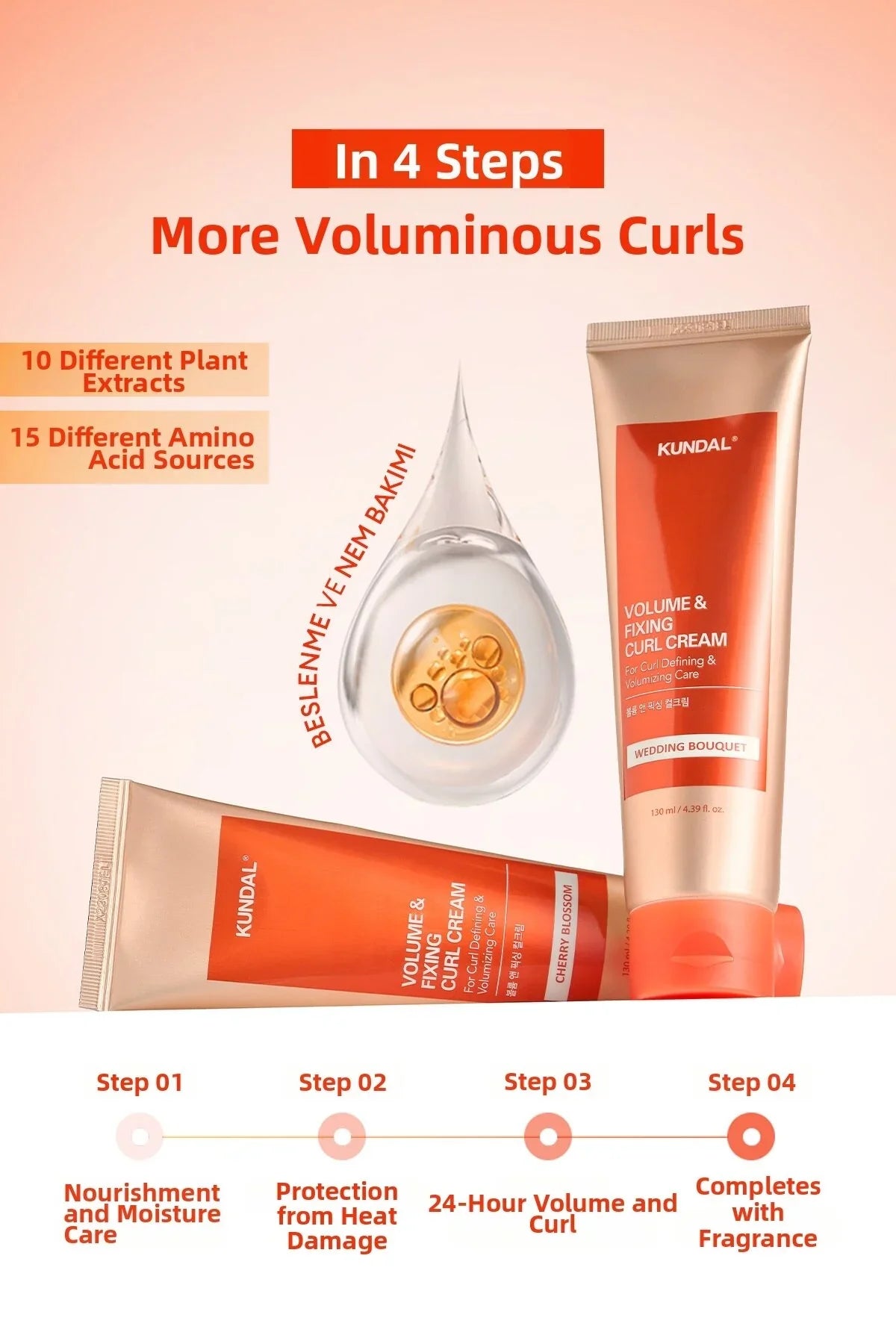 Volume & Fixing Curl Dream Wedding Bouquet – Κρέμα για Μπούκλες με 24ωρο Κράτημα & Θερμοπροστασία