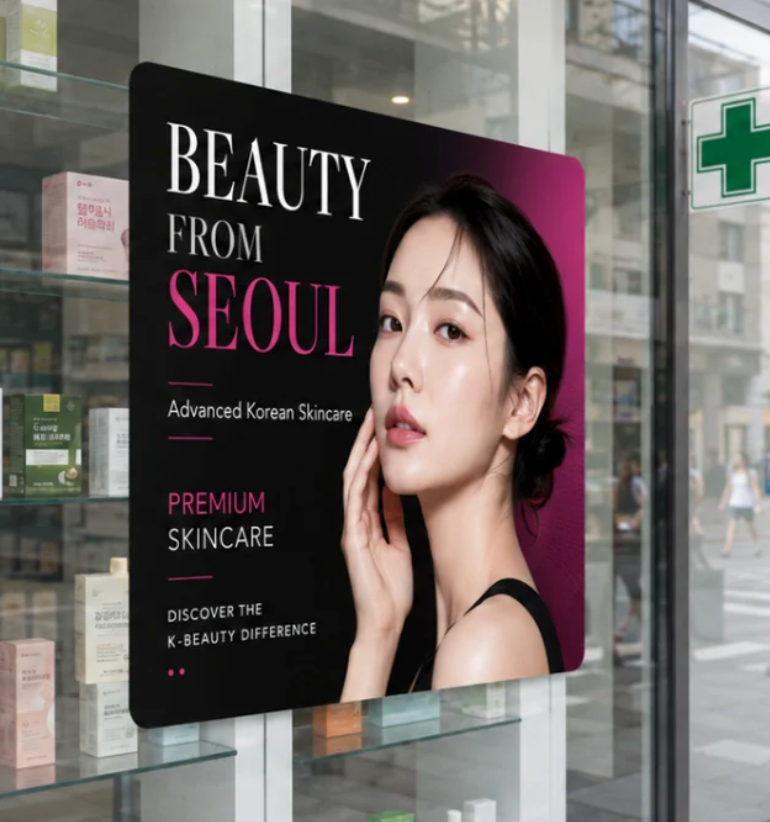 BEAUTY FROM SEOUL - Αυτοκόλλητο Βιτρίνας