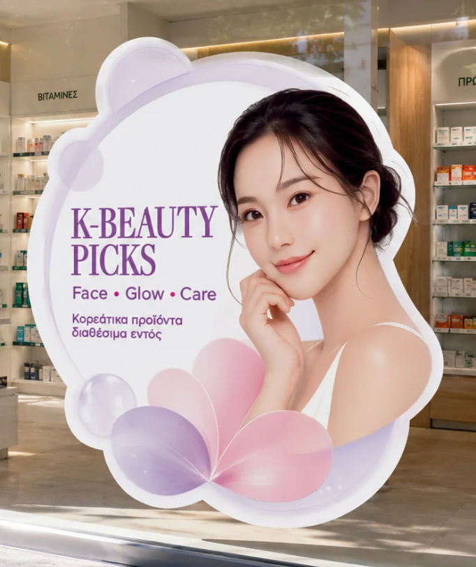 Κ-BEAUTY PICKS - Αυτοκόλλητο Βιτρίνας