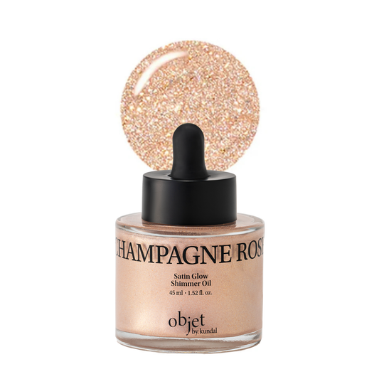 OBJET by Kundal Satin Glow Shimmer Oil Champagne Rose - Shimmer Oil Σώματος