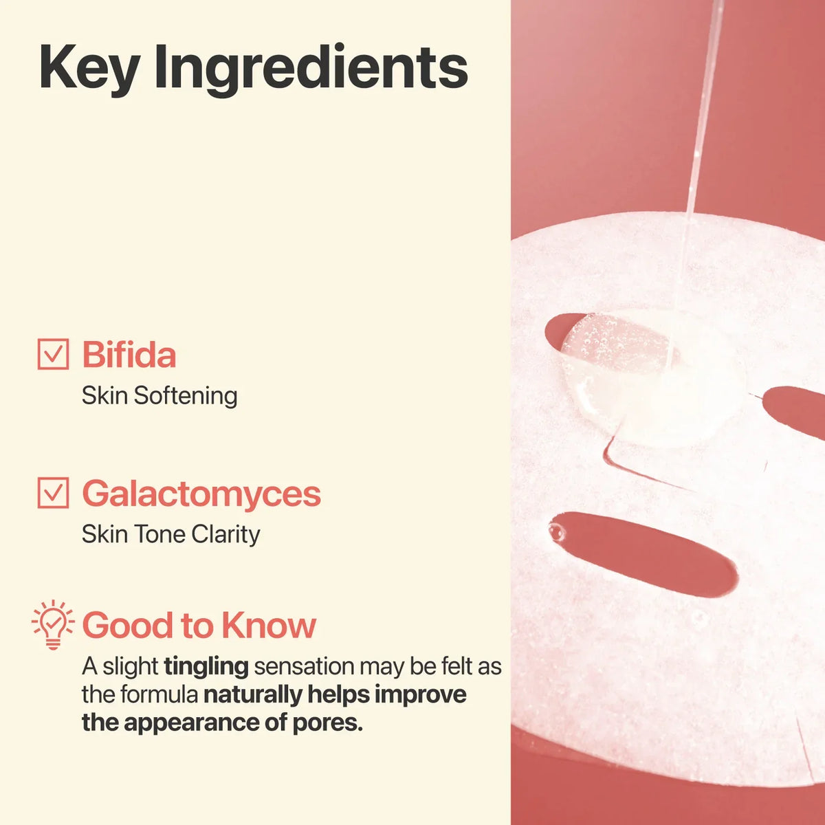 No.3 Tingle-Pore Softening Sheet Mask – Μάσκα Προσώπου για Πόρους & Λείανση με Bifida και Galactomyces