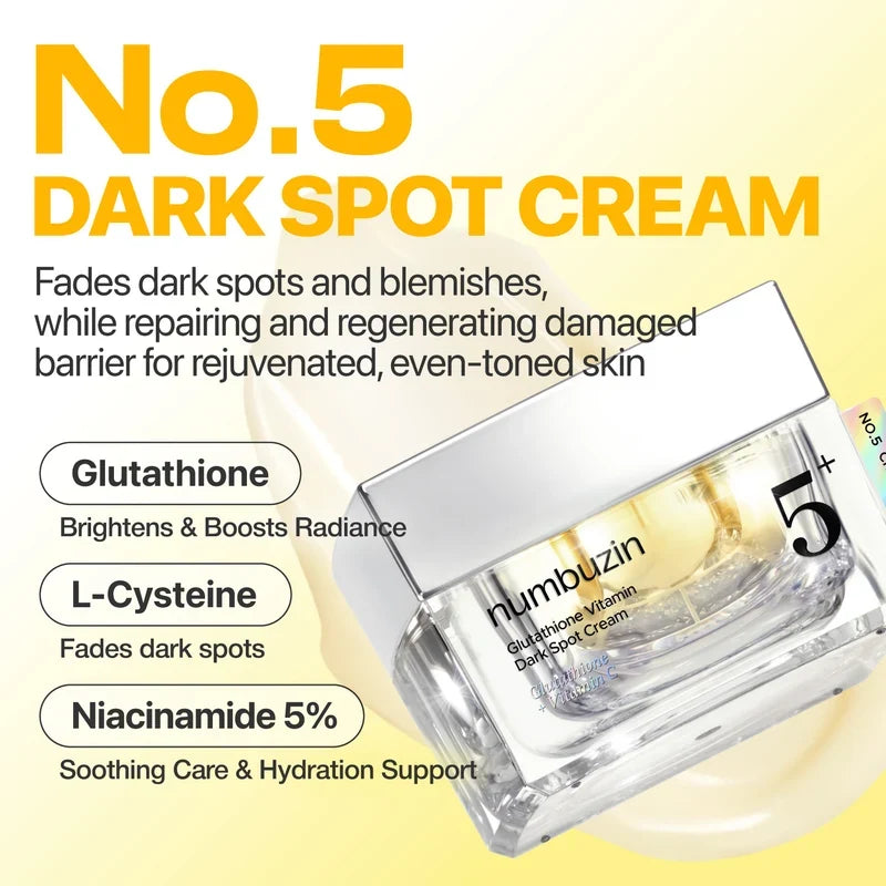No.5 Vitamin Glutathione Dark Spot Laser Cream – Κρέμα Προσώπου για Δυσχρωμίες με Γλουταθειόνη, Βιταμίνη C & Τρανεξαμικό Οξύ