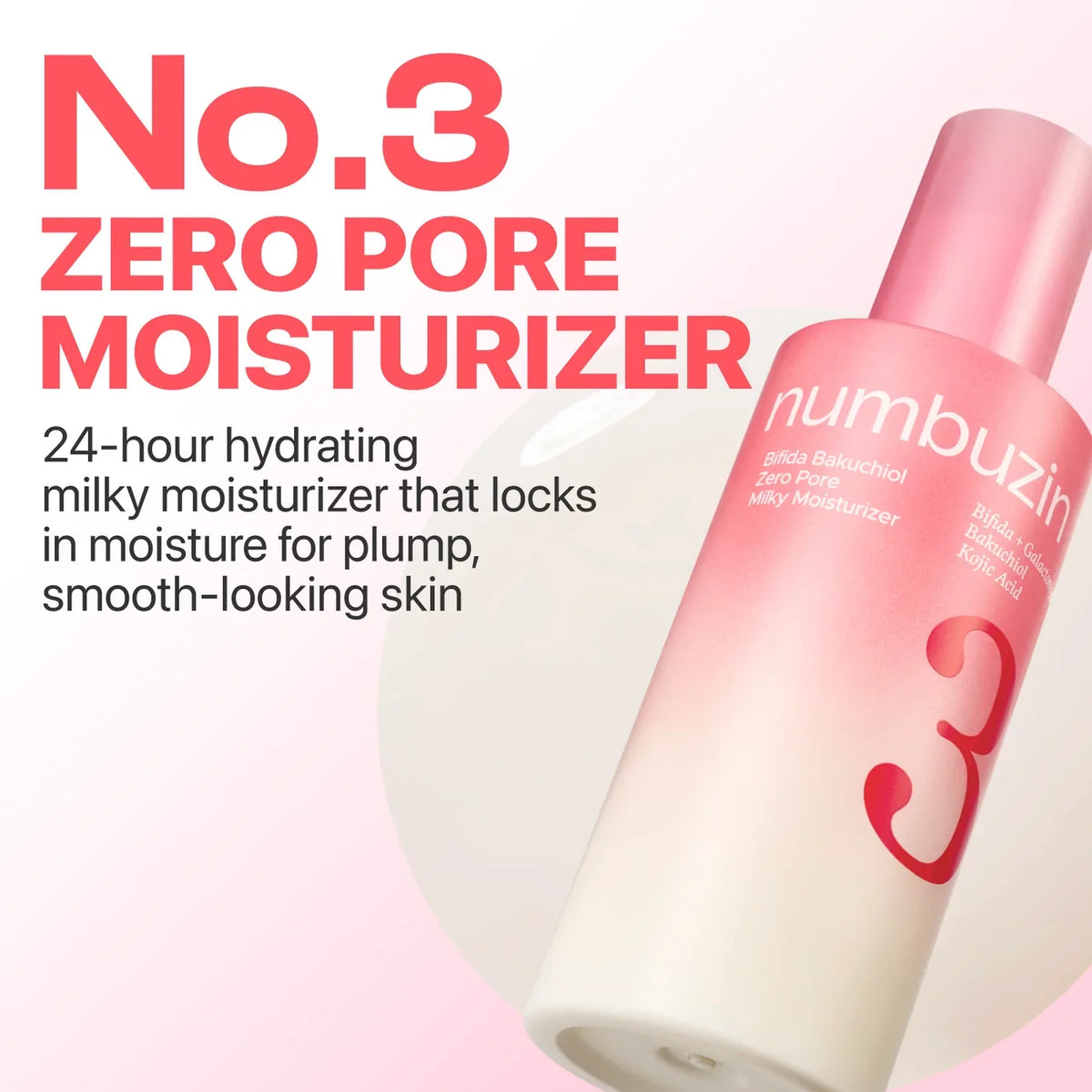 No.3 Bifida Bakuchiol Zero Pore Milky Moisturizer – Ενυδατική Γαλακτώδης Κρέμα Προσώπου για Πόρους & Λείανση με Bakuchiol
