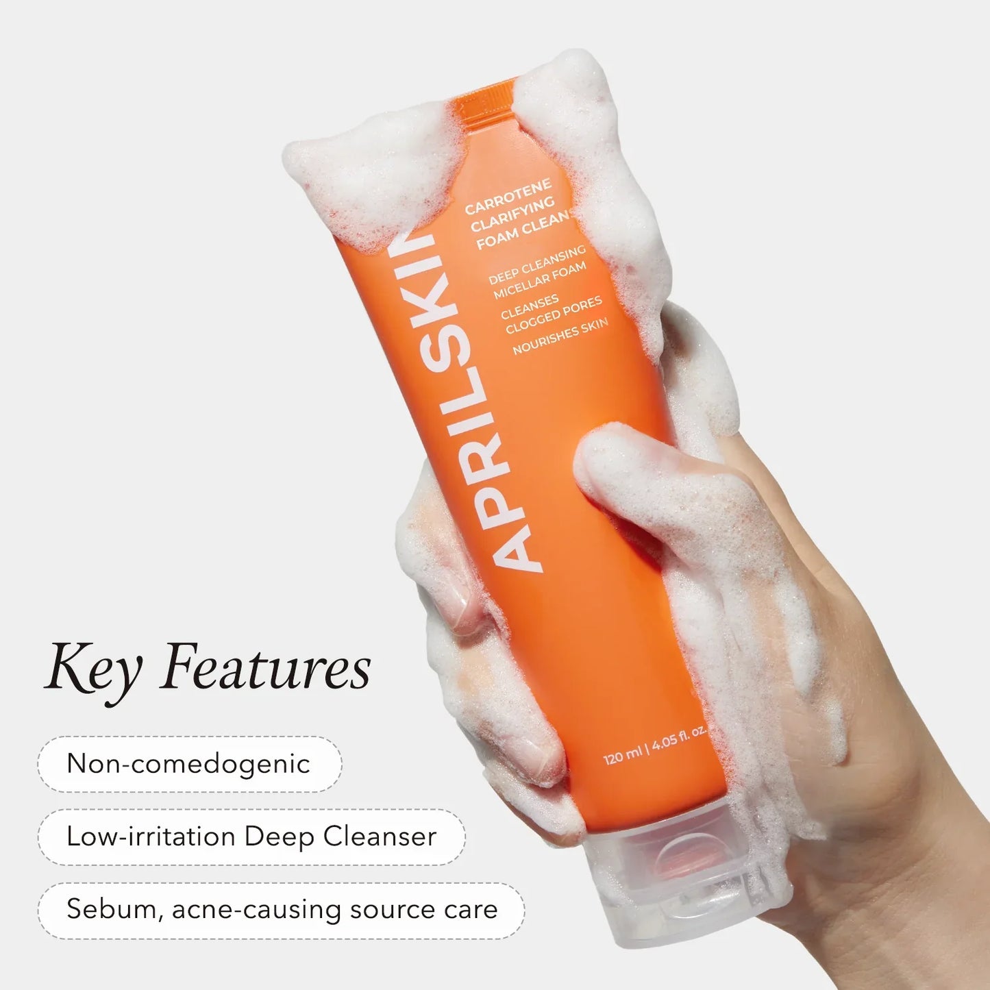 Real Carrotene Acne Foam Cleanser - Αφρός καθαρισμού για δέρμα με ακμή