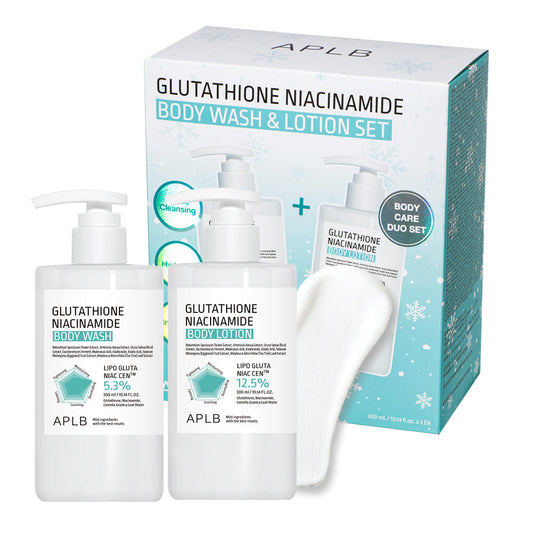 Glutathione Niacinamide Body Wash & Body Lotion Set – Limited Winter Edition