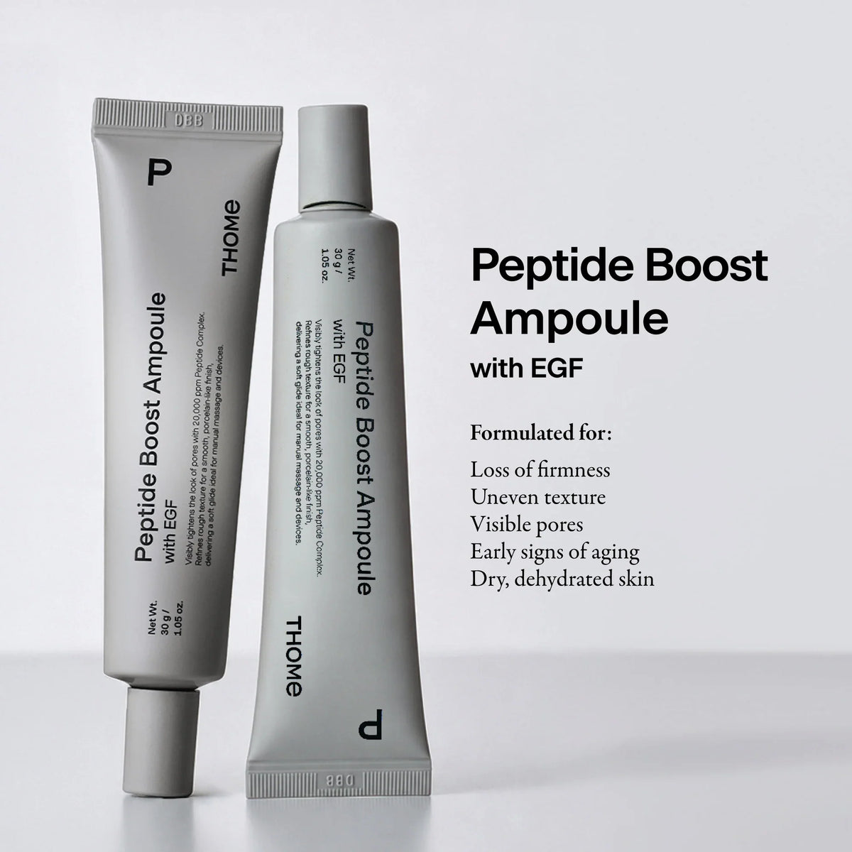 Peptide Boost Ampoule – Συσφικτική Αμπούλα με Πεπτίδια & EGF για Ελαστικότητα και Πόρους