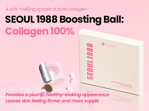 SEOUL 1988 Boosting Ball : Collagen 100% - 100% Υδρολυμένο Κολλαγόνο για Σφριγηλή και Ενυδατωμένη Επιδερμίδα