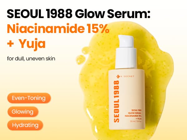 SEOUL 1988 Glow Serum : Niacinamide 15% + Yuja - Ορός για Λαμπερό & Ομοιόμορφο Τόνο