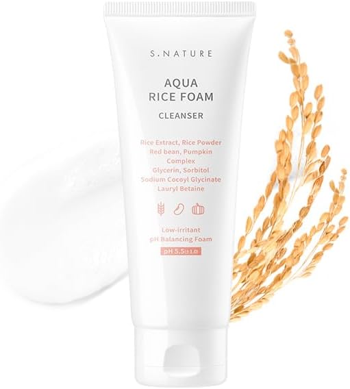 Aqua Rice Foam Cleanser - Απαλός Αφρός Καθαρισμού με Ρύζι για Λάμψη & Βαθύ Καθαρισμό