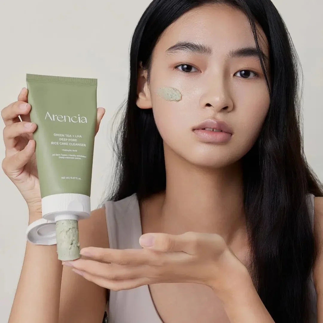 Green Tea + LHA Deep Pore Rice Cake Cleanser - Καθαριστικό Προσώπου Βαθύ Καθαρισμού με Πράσινο Τσάι & LHA