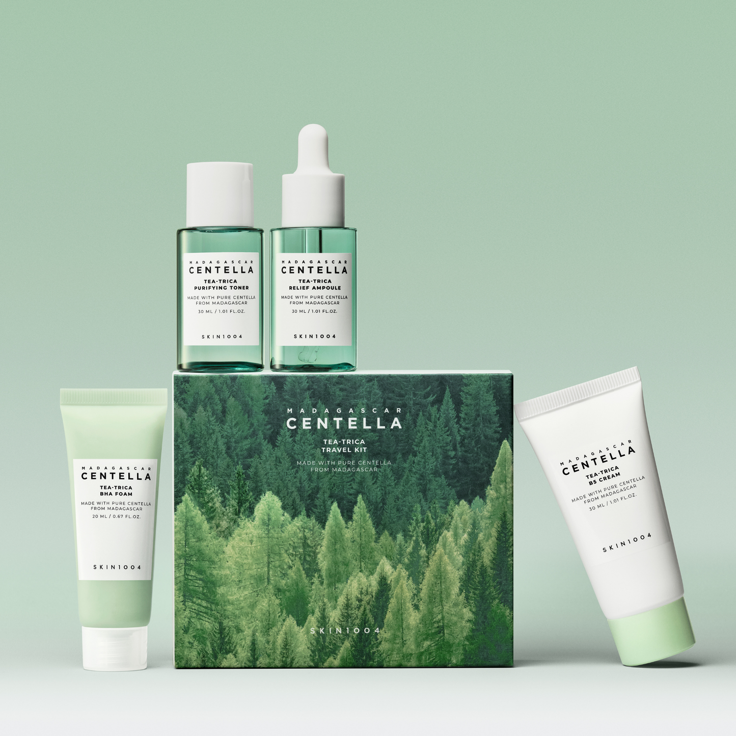 Madagascar Centella Tea-Trica Travel Kit – Σετ Καθαρισμού & Αντιμετώπισης Ακμής