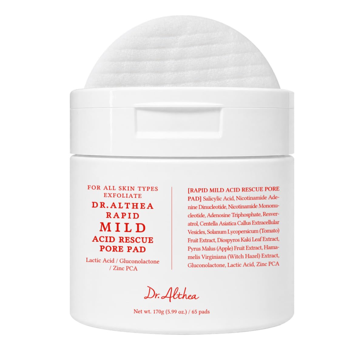 Rapid Mild Acid Rescue Pore Pad – Δίσκοι Ήπιας Απολέπισης Προσώπου για Καθαρισμό Πόρων και Έλεγχο Λιπαρότητας
