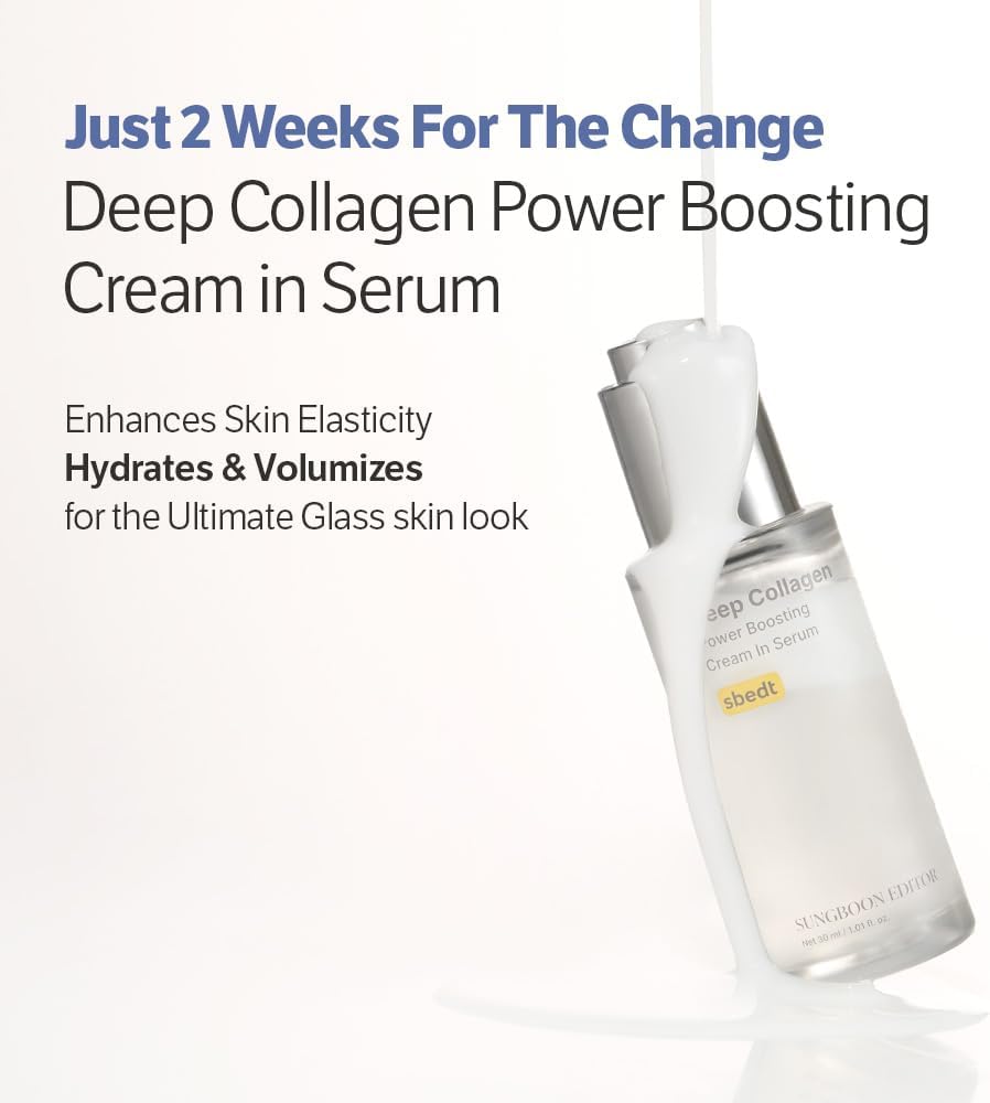 Deep Collagen Power Boosting Cream In Serum - Ορός Βαθιάς Σύσφιξης με Υπερ-Χαμηλού Μοριακού Βάρους Κολλαγόνο