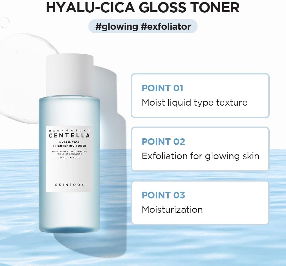 Madagascar Centella Hyalu-Cica Brightening Toner - Ενυδατική Τονωτική Λοσιόν με Ήπια Απολέπιση