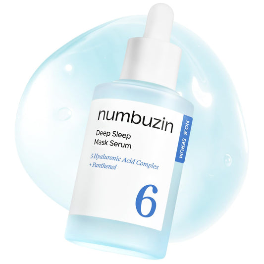 No.6 Deep Sleep Mask Serum – Ορός Νυχτερινής Ενυδάτωσης με Παγετωνικό Νερό & 5 Τύπους Υαλουρονικού Οξέος