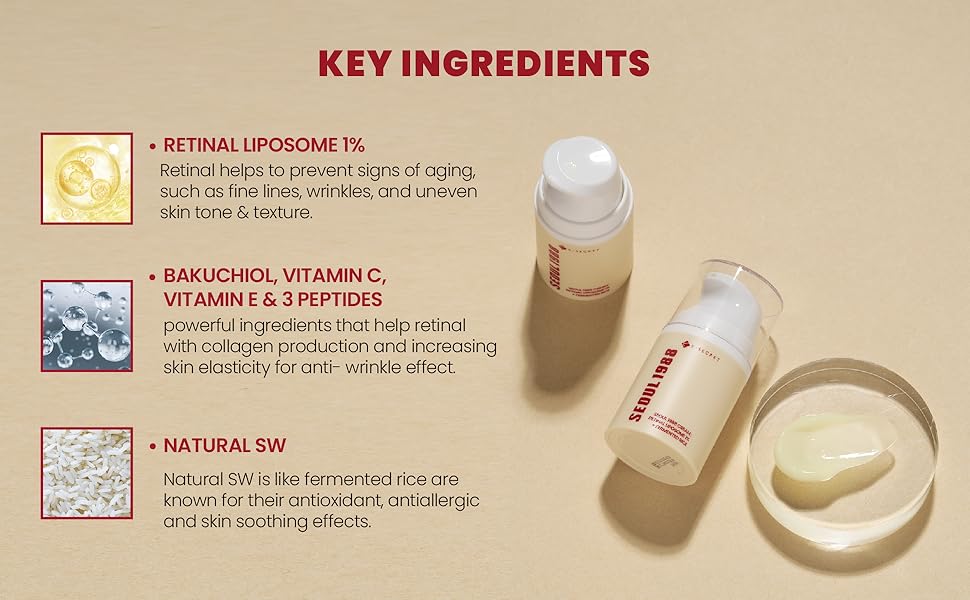 SEOUL 1988 Cream: Retinal Liposome 1% + Fermented Rice - Αντιγηραντική κρέμα με ρετινάλη