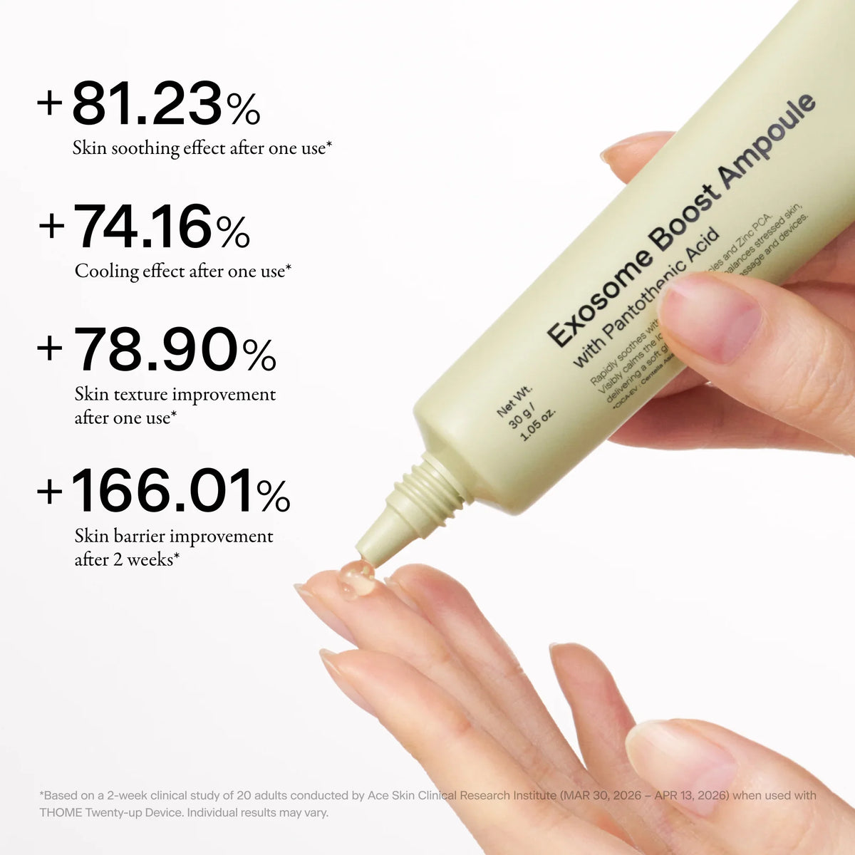 Exosome Boost Ampoule – Καταπραϋντική Αμπούλα με Exosomes & CICA για Ατέλειες και Ερυθρότητα