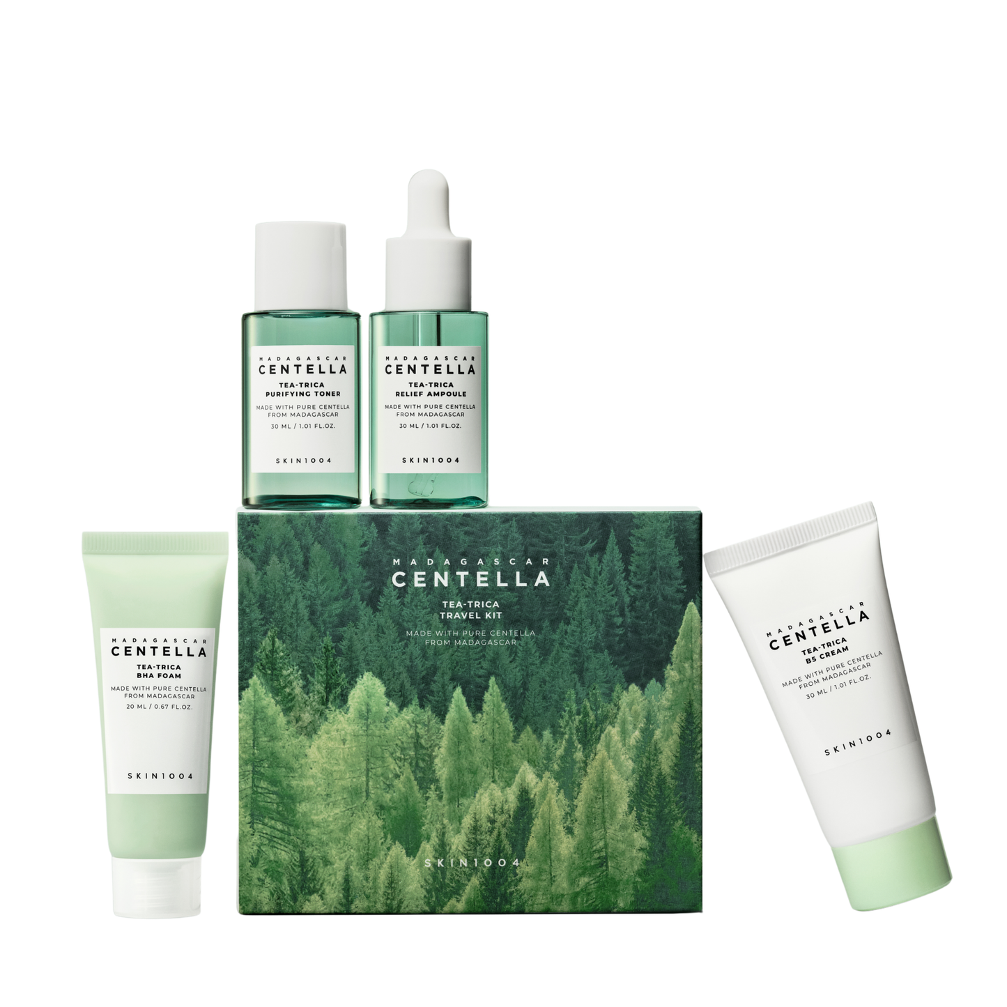 Madagascar Centella Tea-Trica Travel Kit – Σετ Καθαρισμού & Αντιμετώπισης Ακμής