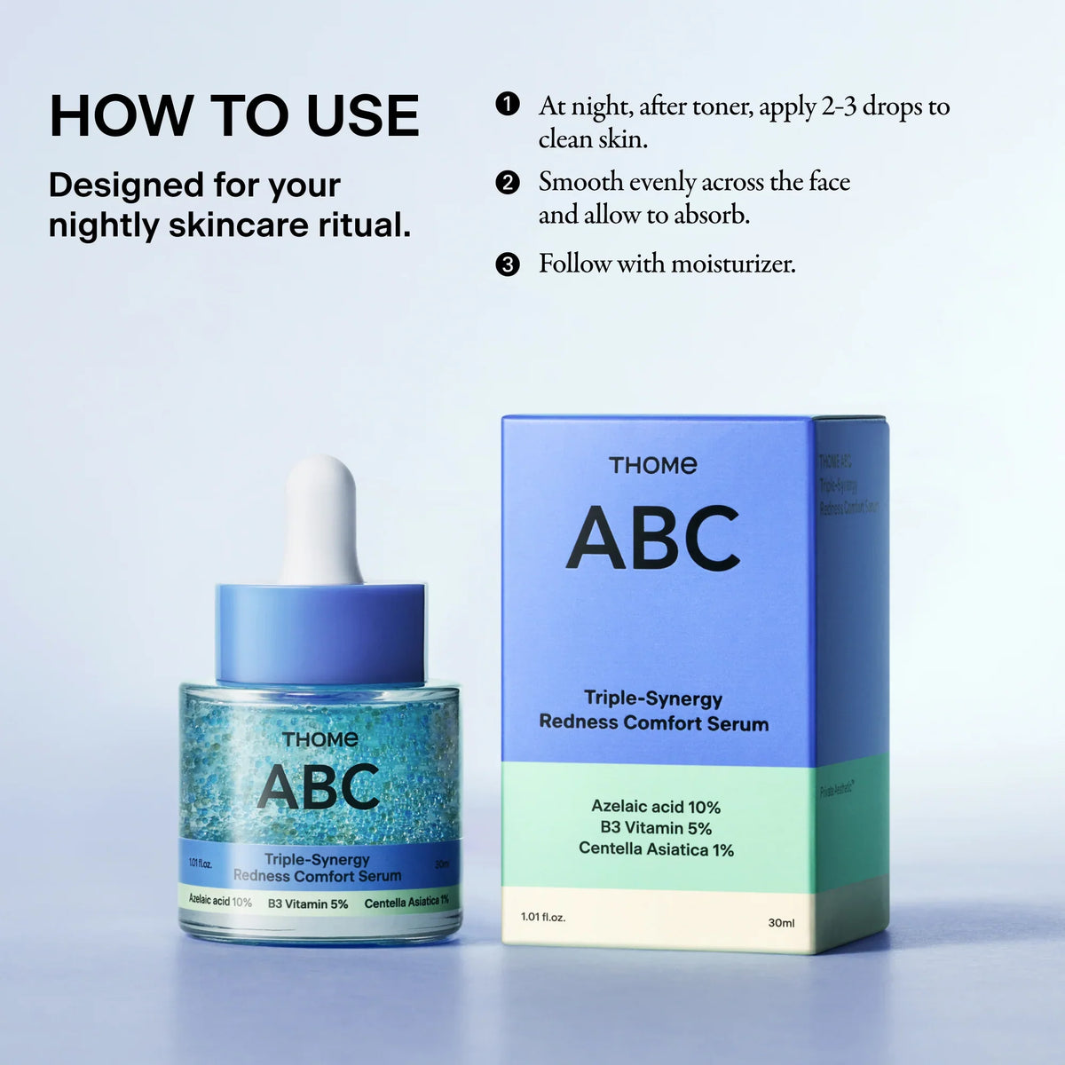 ABC Triple-Synergy Redness Comfort Serum – Serum για Ατέλειες, Κοκκινίλες & Λιπαρότητα