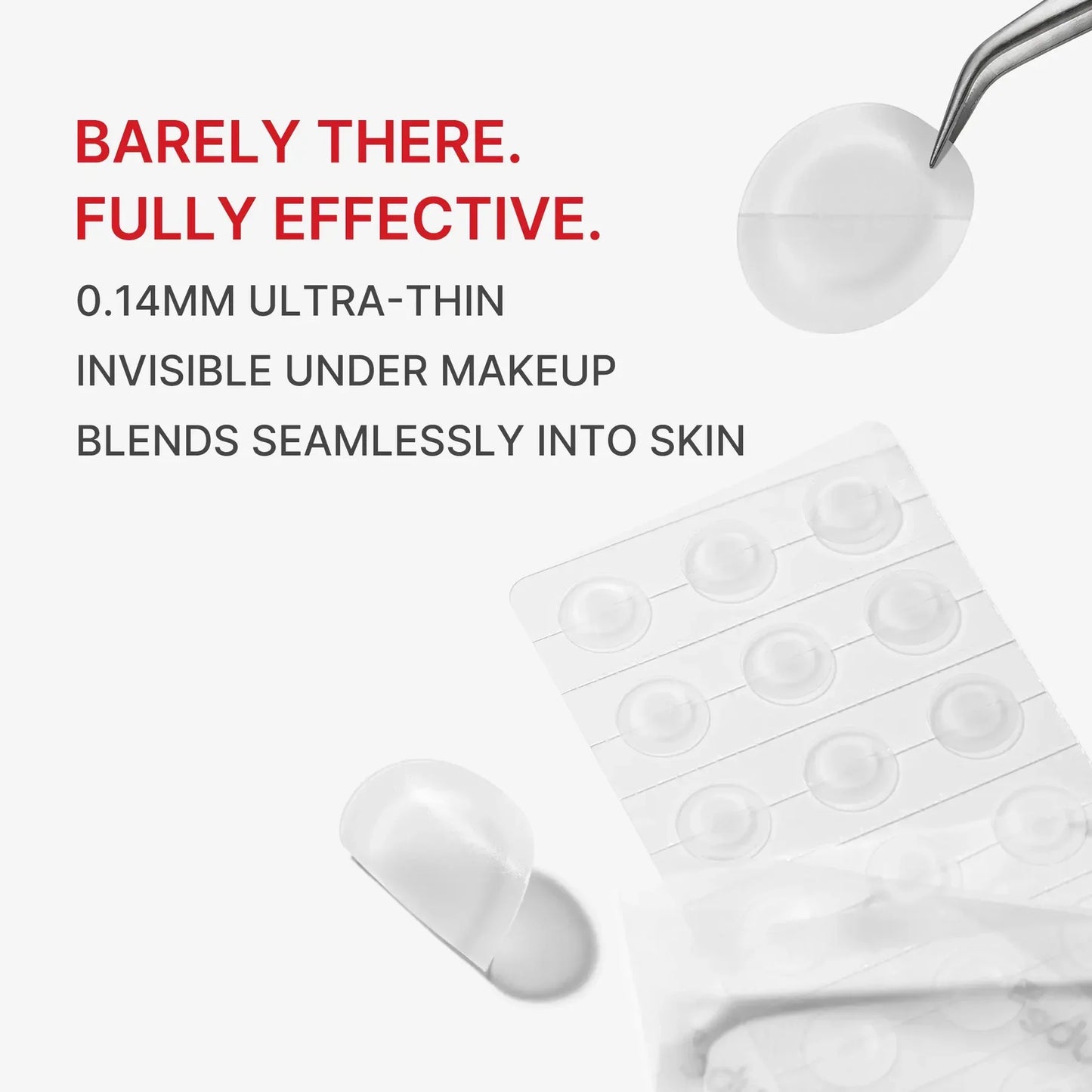 SOS Invisible Patch – Αόρατα Hydrocolloid Patches για Σπυράκια & Ατέλειες με Tea Tree
