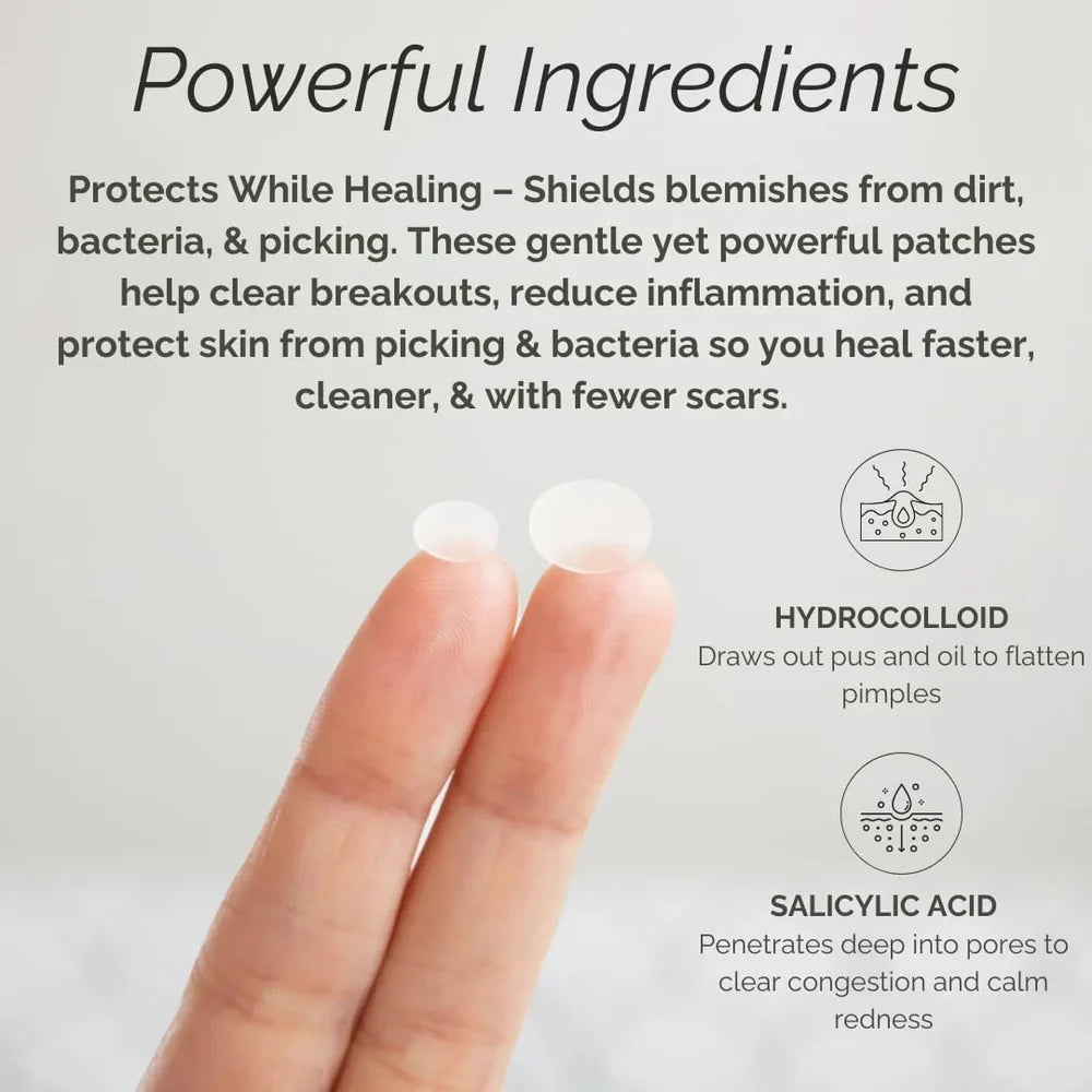 SOS Invisible Patch – Αόρατα Hydrocolloid Patches για Σπυράκια & Ατέλειες με Tea Tree