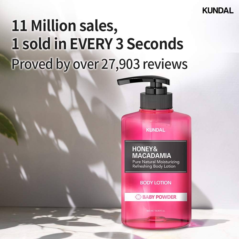 Honey & Macadamia Pure Body Lotion Baby Powder – Ενυδατική Λοσιόν Σώματος με Μέλι & Macadamia