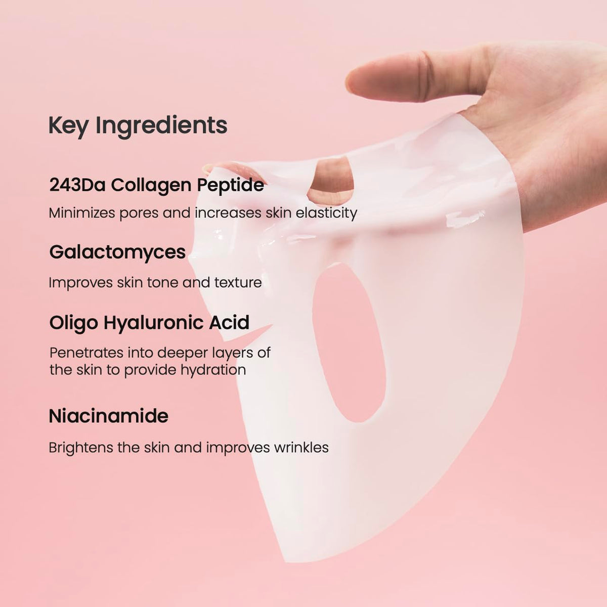 Bio-Collagen Real Deep Mask - Ενυδατική μάσκα για σύσφιξη, λάμψη