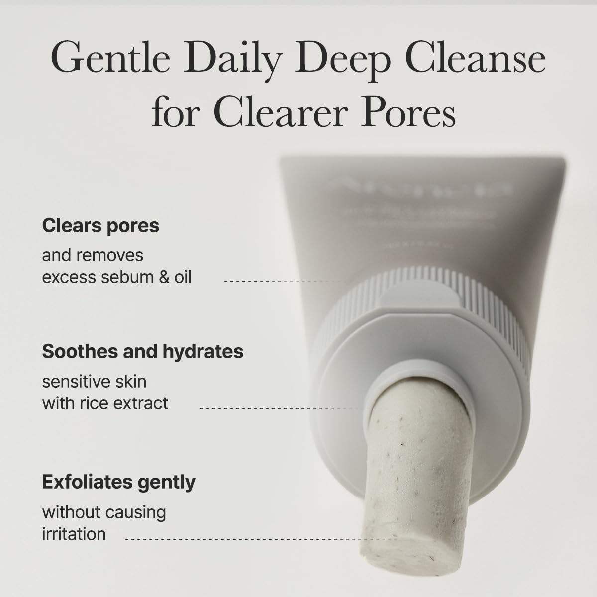 Rice + LHA Pore Control Rice Cake Cleanser – Καθαριστικό Προσώπου για Πόρους & Απολέπιση με Ρύζι, LHA & Σαλικυλικό Οξύ