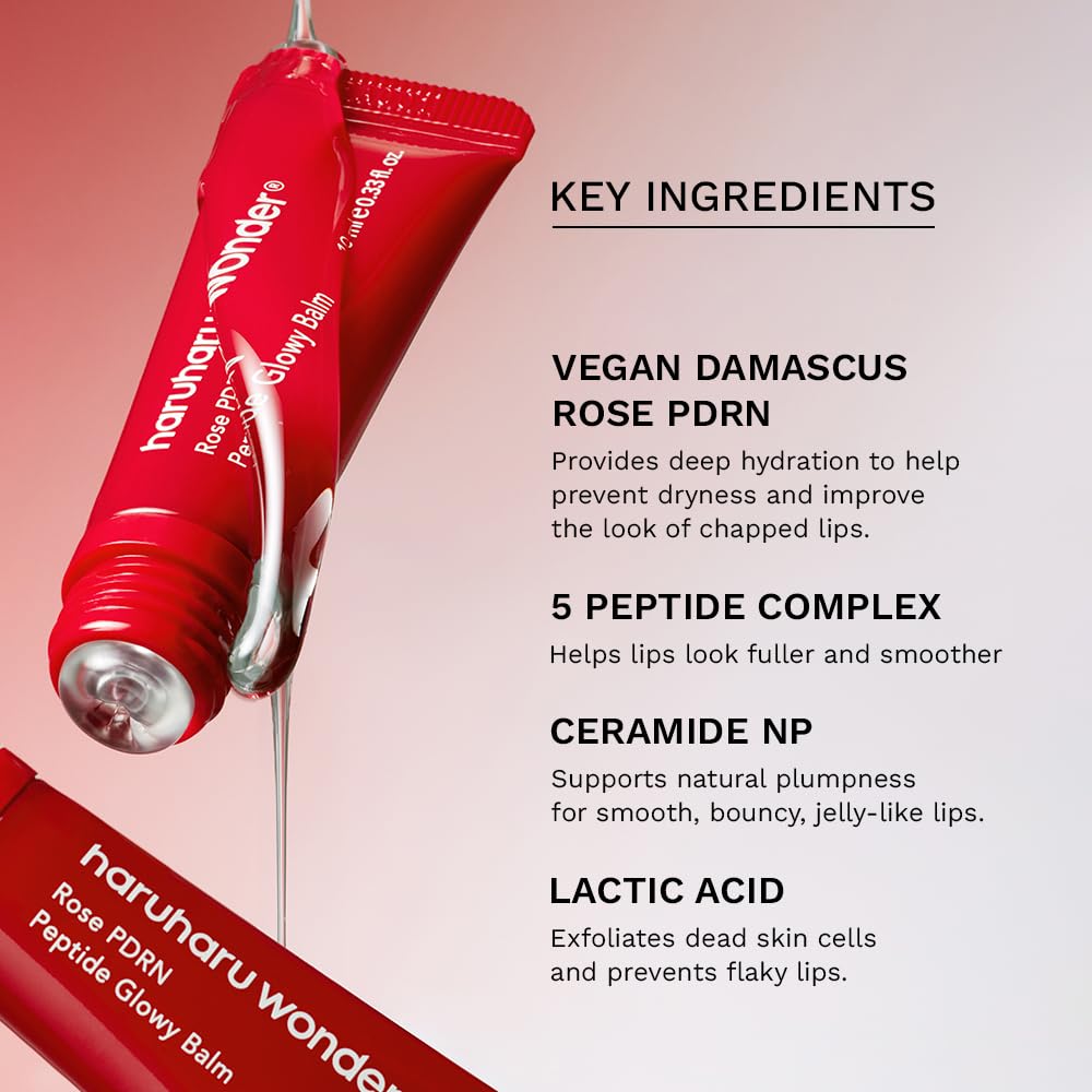 Rose PDRN Peptide Glowy Balm – Ενυδατικό Balm Χειλιών για Λάμψη & Plumping με Vegan PDRN και Πεπτίδια