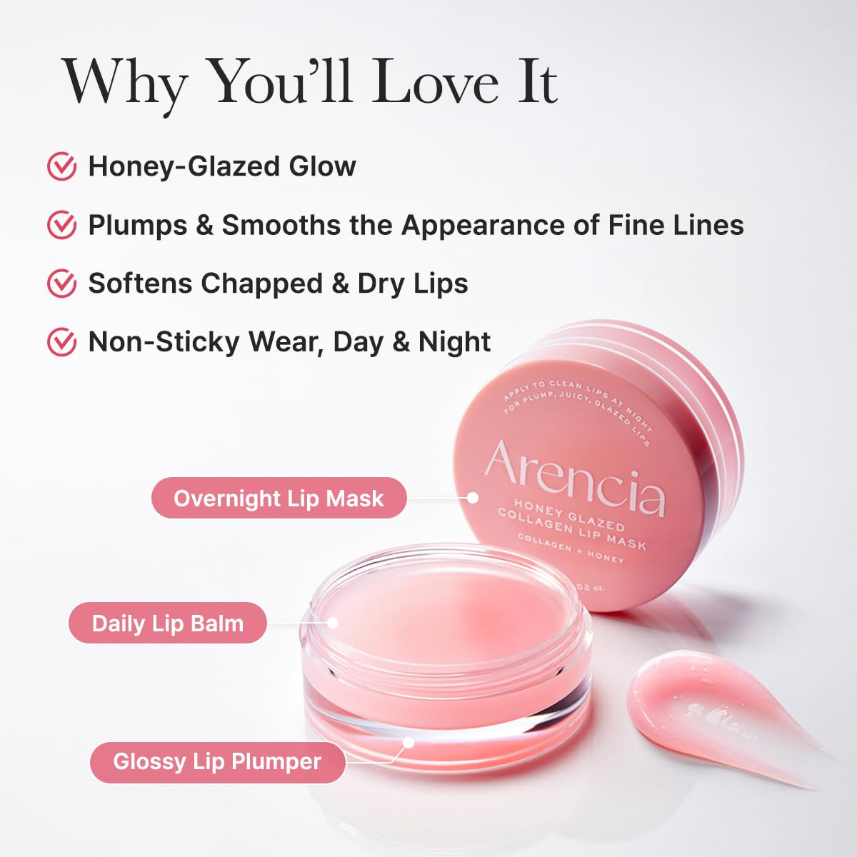 Honey Glazed Collagen Lip Mask - Εντατική Μάσκα Χειλιών για Ενυδάτωση & Όγκο