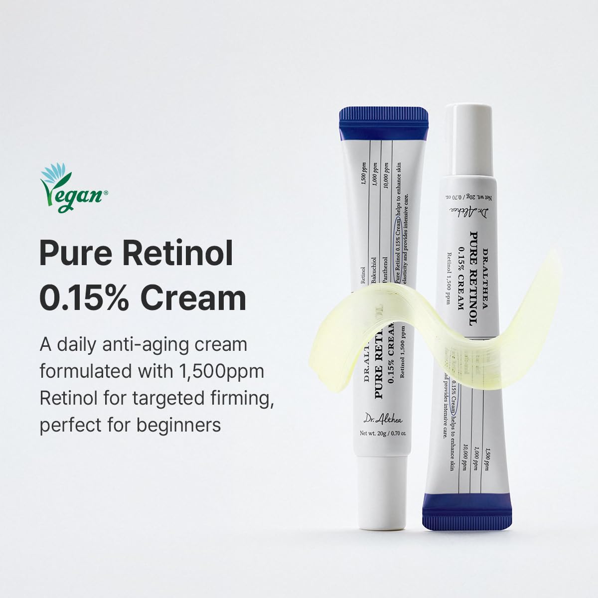 Pure Retinol 0.15% Cream – Αντιγηραντική Κρέμα Προσώπου με 0,15% Ρετινόλη & Bakuchiol για Ρυτίδες, Πόρους και Πανάδες