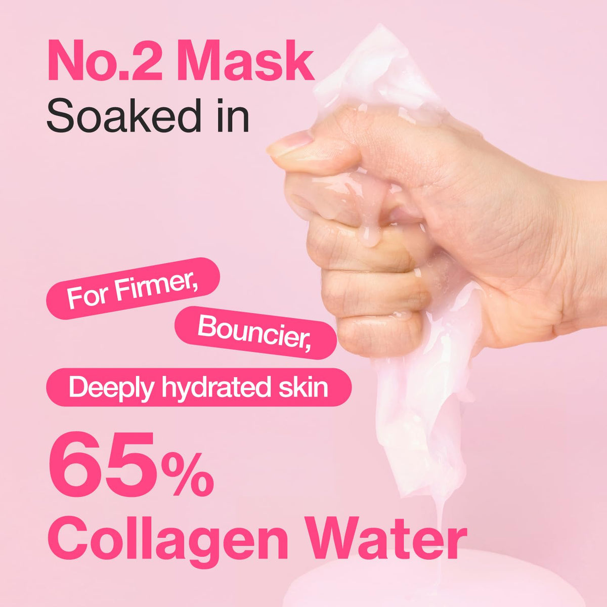 No.2 Rose PDRN Collagen Plumping Sheet Mask – Μάσκα Προσώπου για Σύσφιξη, Ενυδάτωση & Plumping με PDRN και Κολλαγόνο