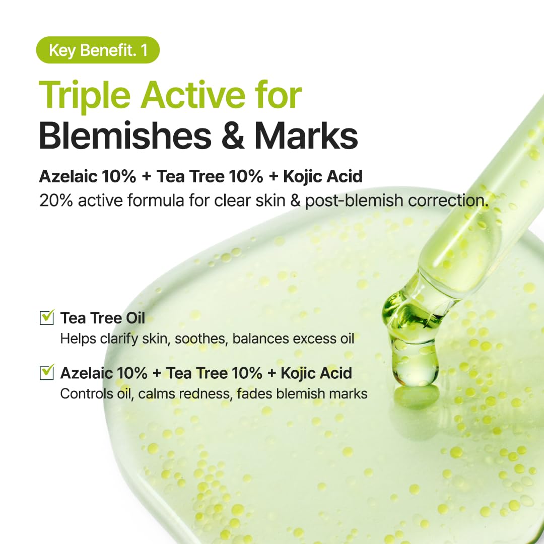 Azelaic Acid 10 Kojic Tea Tree Serum - Καθαρισμός Ακμής & Σημαδιών