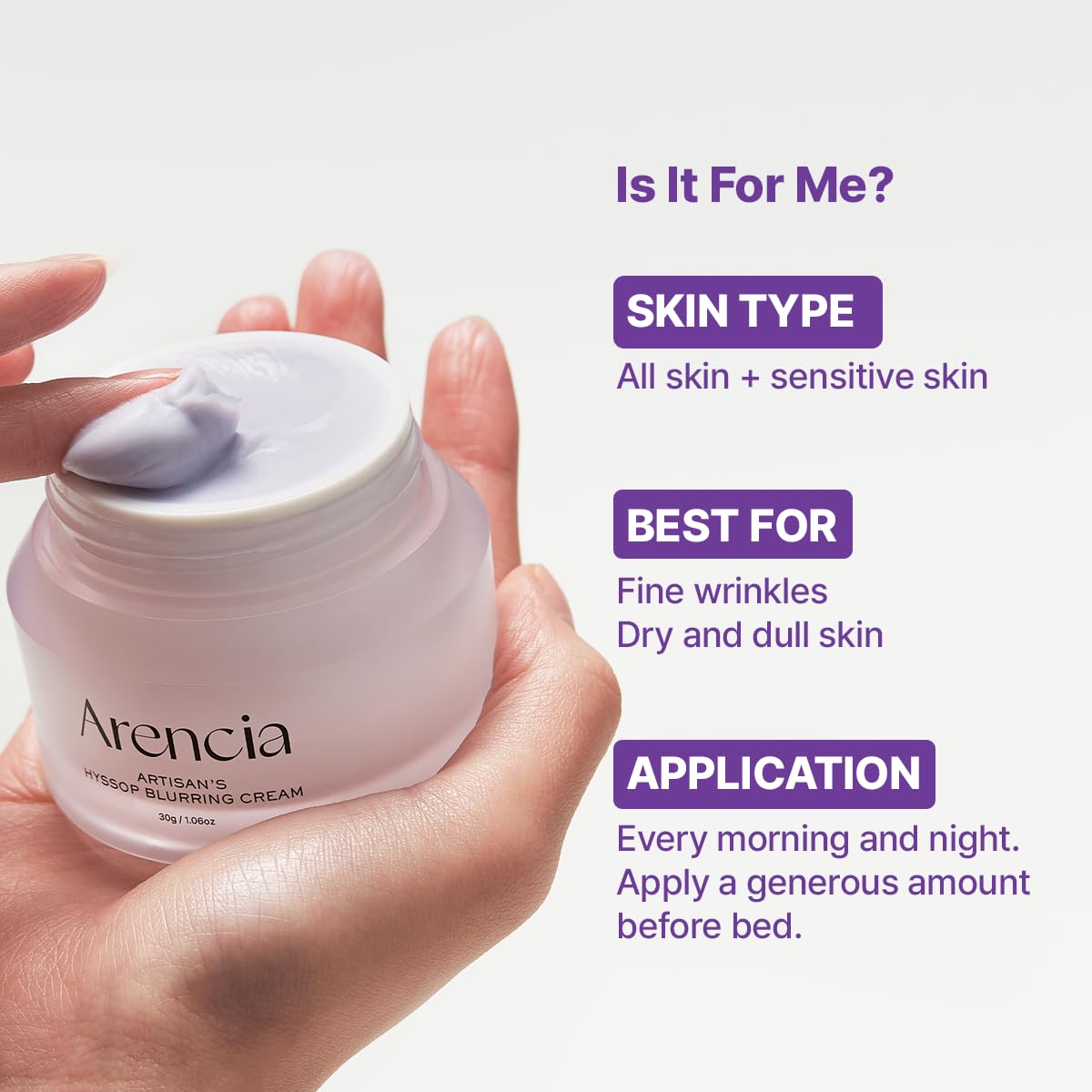 Artisan's Hyssop Blurring Cream -  Κρέμα Αντιγήρανσης & Λείανσης Υφής