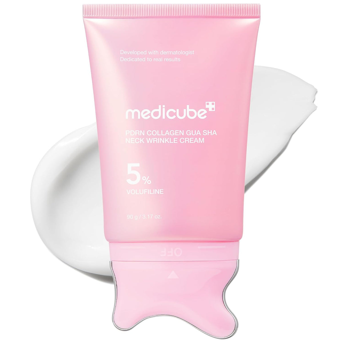 PDRN Collagen Gua Sha Neck Wrinkle Cream – Συσφικτική Κρέμα Λαιμού & Ντεκολτέ με Gua Sha, PDRN, 5% Volufiline & Κολλαγόνο