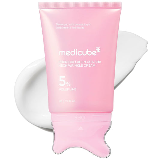 PDRN Collagen Gua Sha Neck Wrinkle Cream – Συσφικτική Κρέμα Λαιμού & Ντεκολτέ με Gua Sha, PDRN, 5% Volufiline & Κολλαγόνο