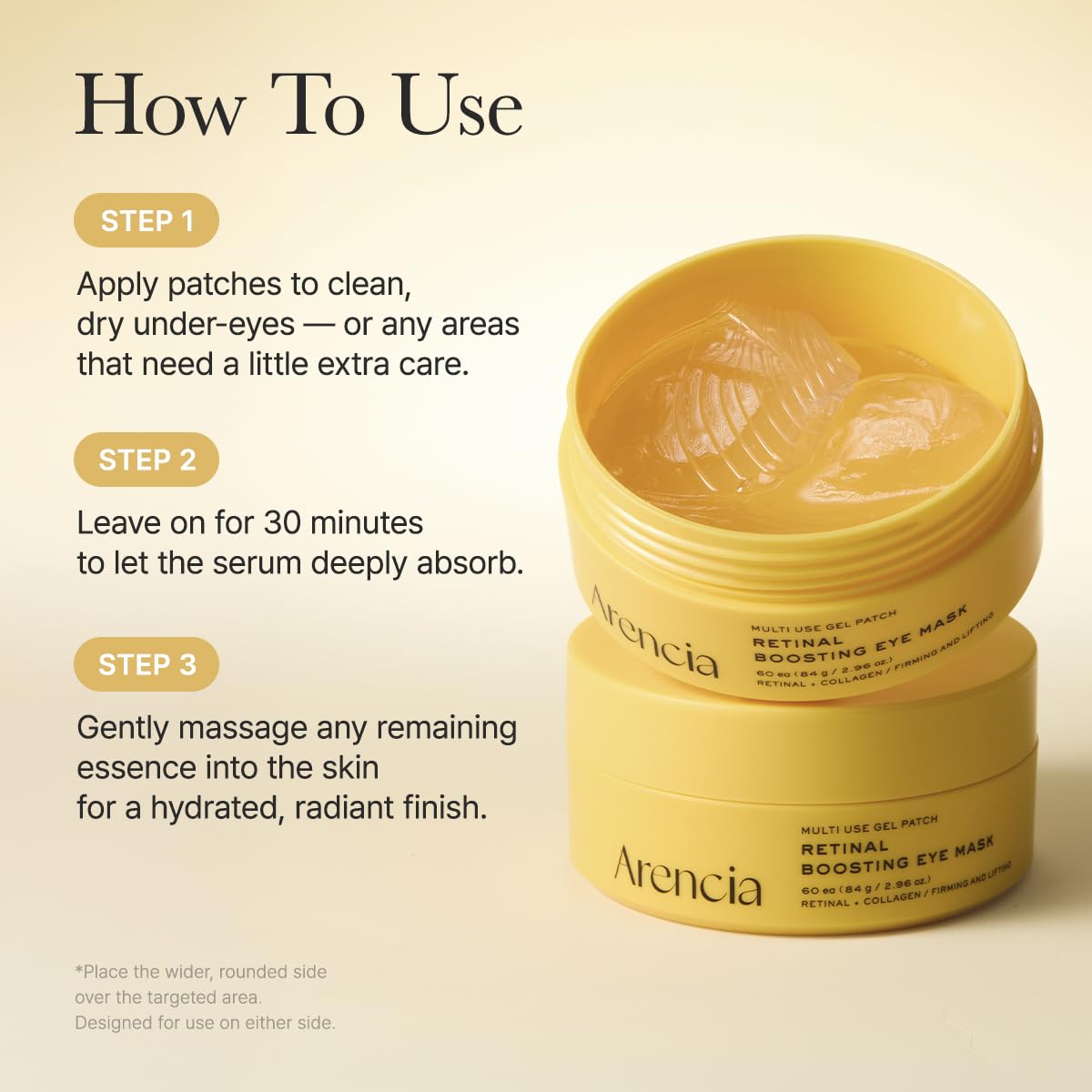 Retinal Boosting Eye Mask - Eye Patches Υδρογέλης με Ρετινάλη & 5 Πεπτίδια