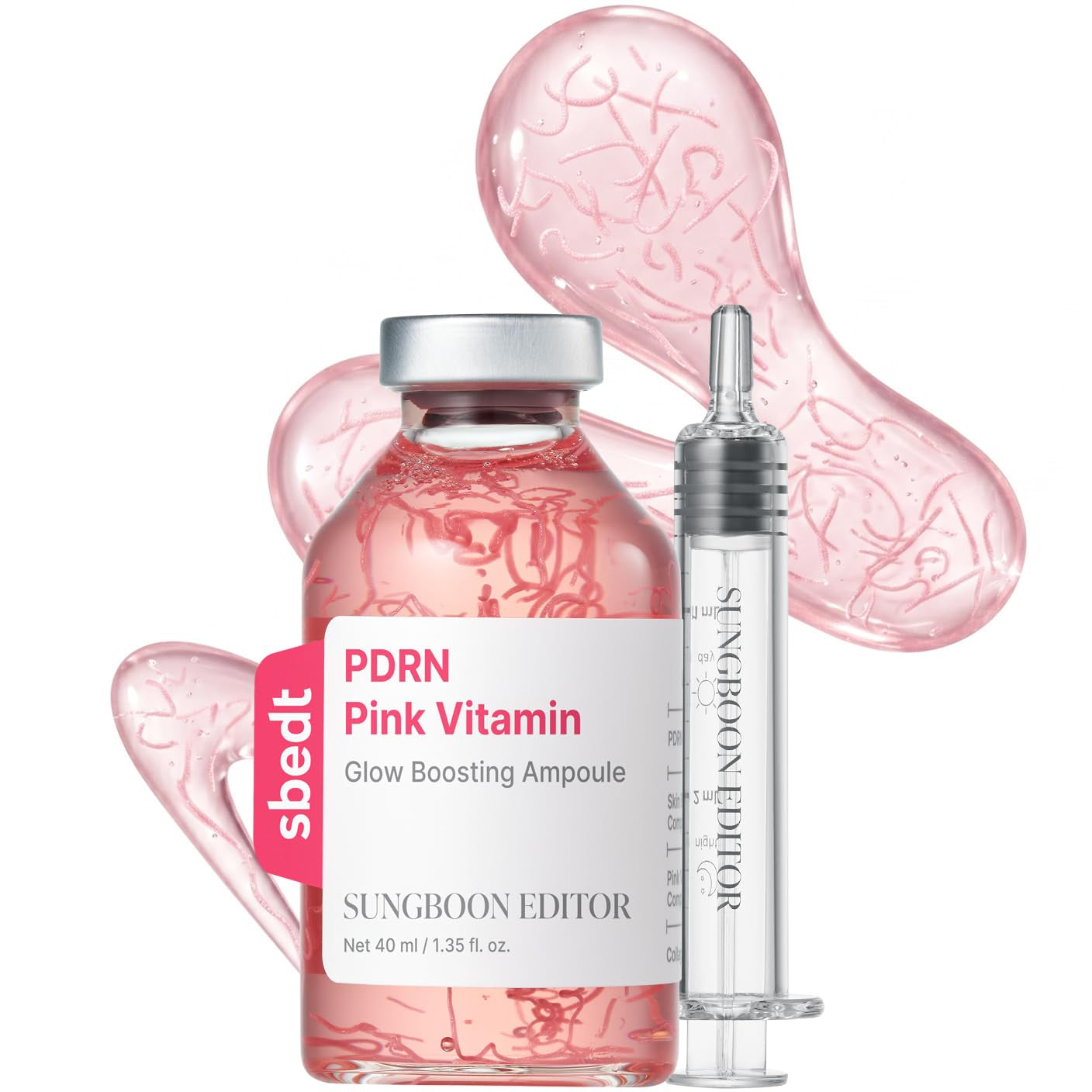 Pink PDRN Glow Boosting Ampoule 40ml – Αμπούλα Λάμψης & Ελαστικότητας με PDRN