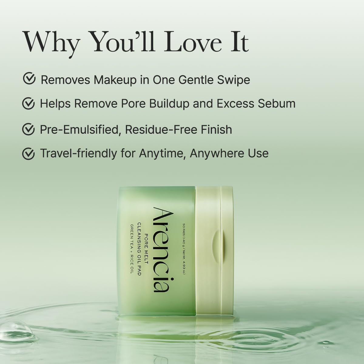 Pore Melt Cleansing Oil Pad – Pads Καθαρισμού για Μακιγιάζ, Αντηλιακό & Πόρους με Rice Bran Oil