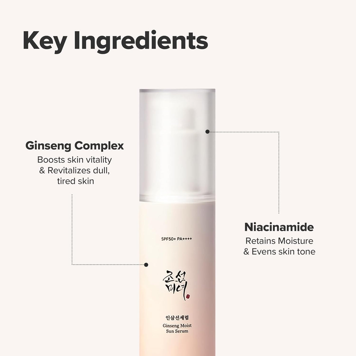 Ginseng Moist Sun Serum SPF50+