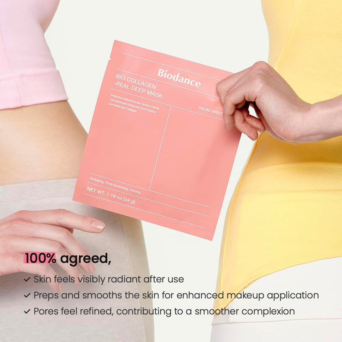 Bio-Collagen Real Deep Mask - Ενυδατική μάσκα για σύσφιξη, λάμψη