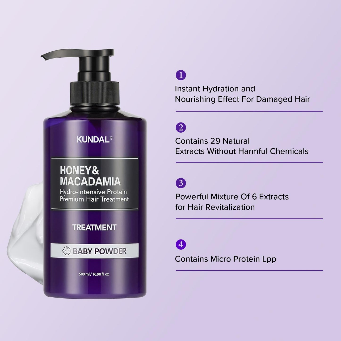 Honey & Macadamia Protein Hair Treatment Pink Grapefruit - Εντατική Θεραπεία Θρέψης & Επανόρθωσης Μαλλιών