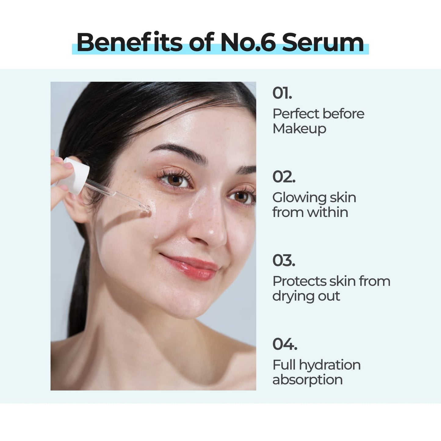 No.6 Deep Sleep Mask Serum – Ορός Νυχτερινής Ενυδάτωσης με Παγετωνικό Νερό & 5 Τύπους Υαλουρονικού Οξέος