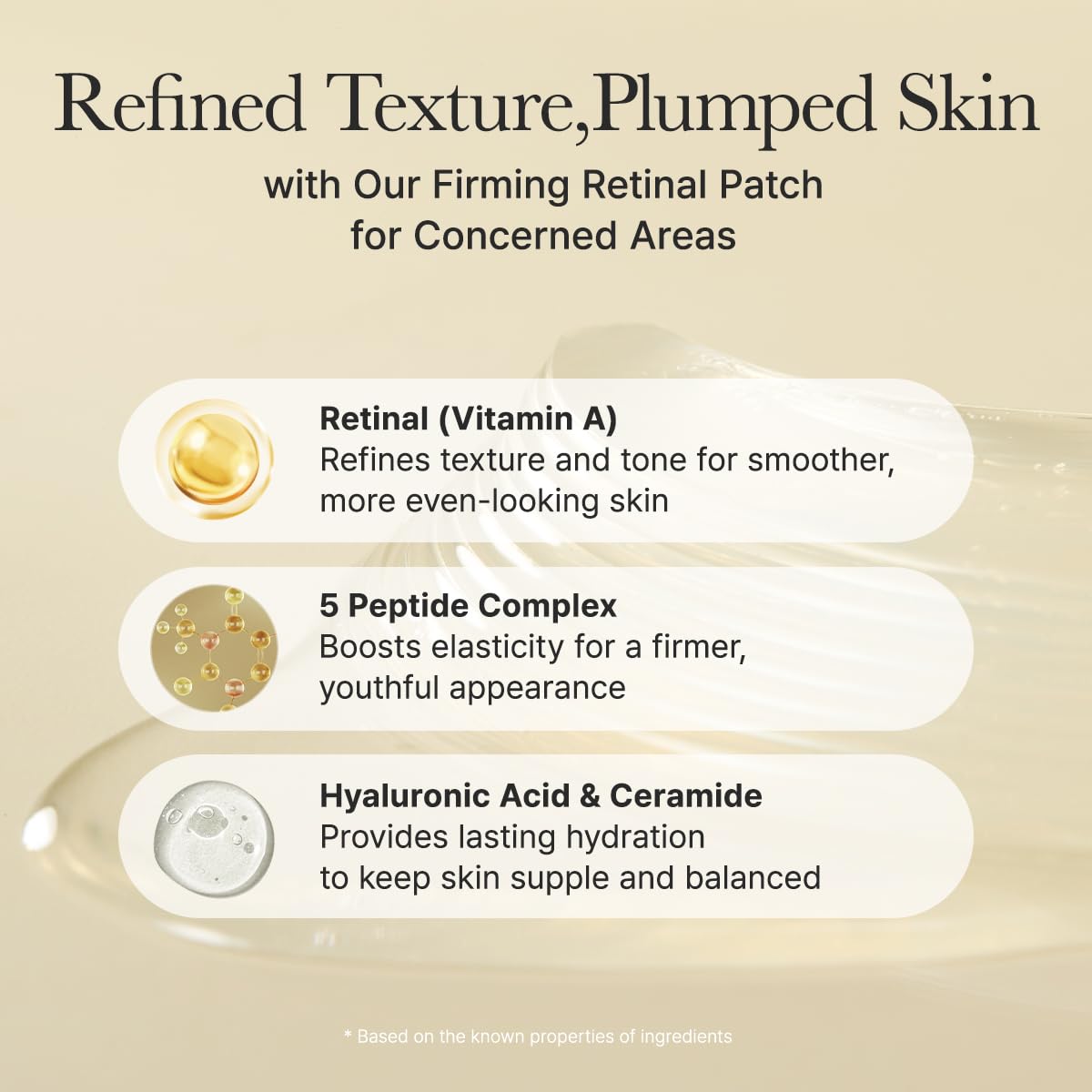 Retinal Boosting Eye Mask - Eye Patches Υδρογέλης με Ρετινάλη & 5 Πεπτίδια